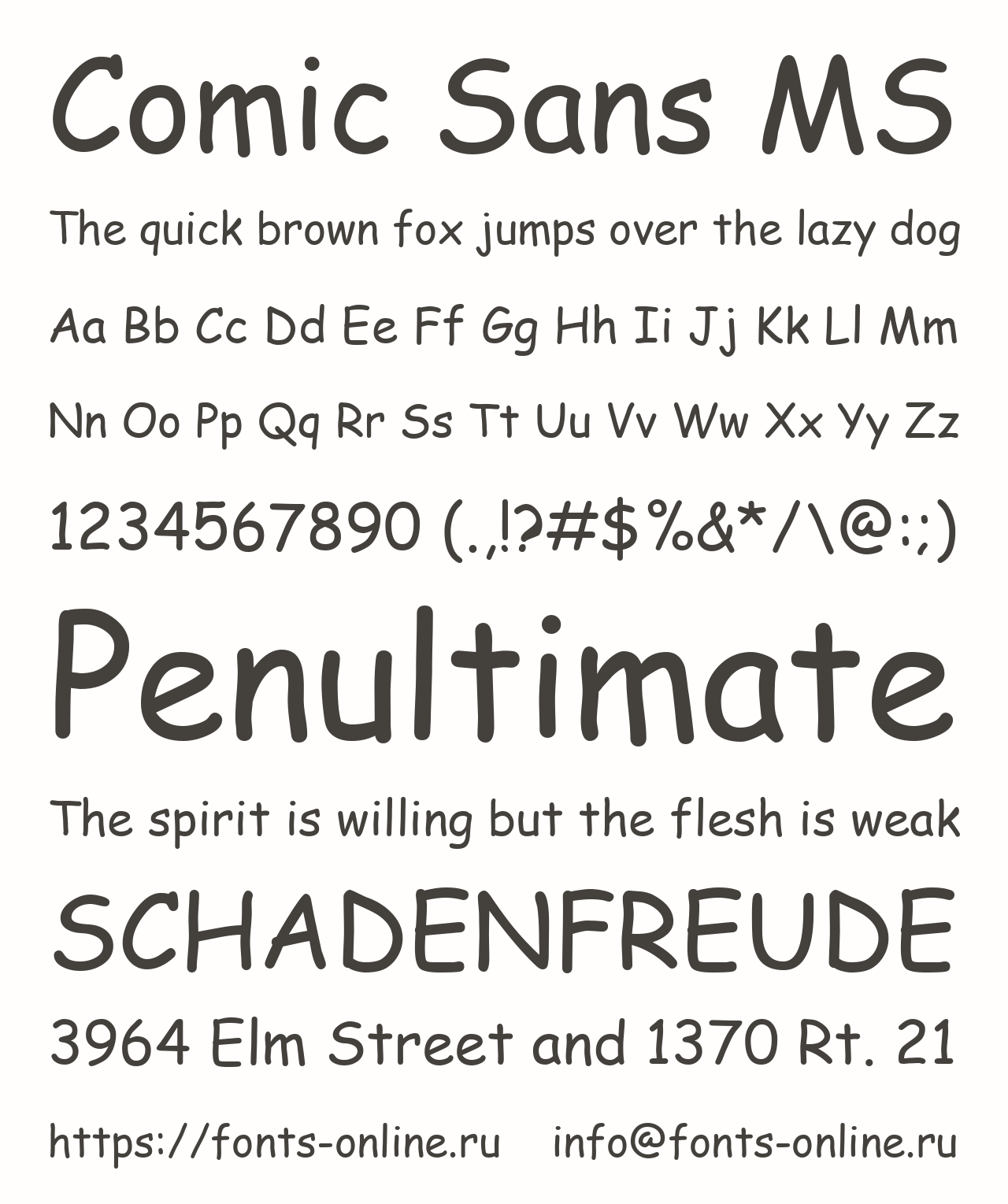 Comic Sans MS Free Font Download